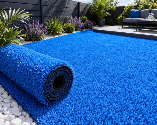 Gazon Artificial Albastru – FLAT 7 mm