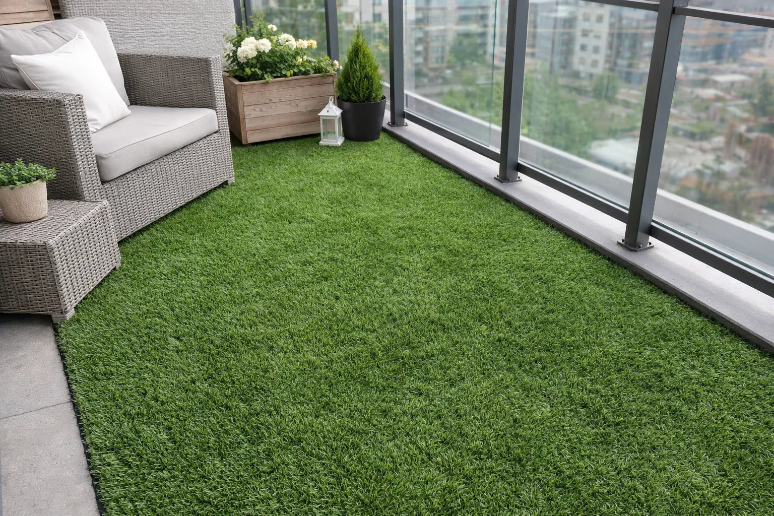 gazon artificial 38 mm pentru gradina iarba artificiala densa si realista pentru exterior