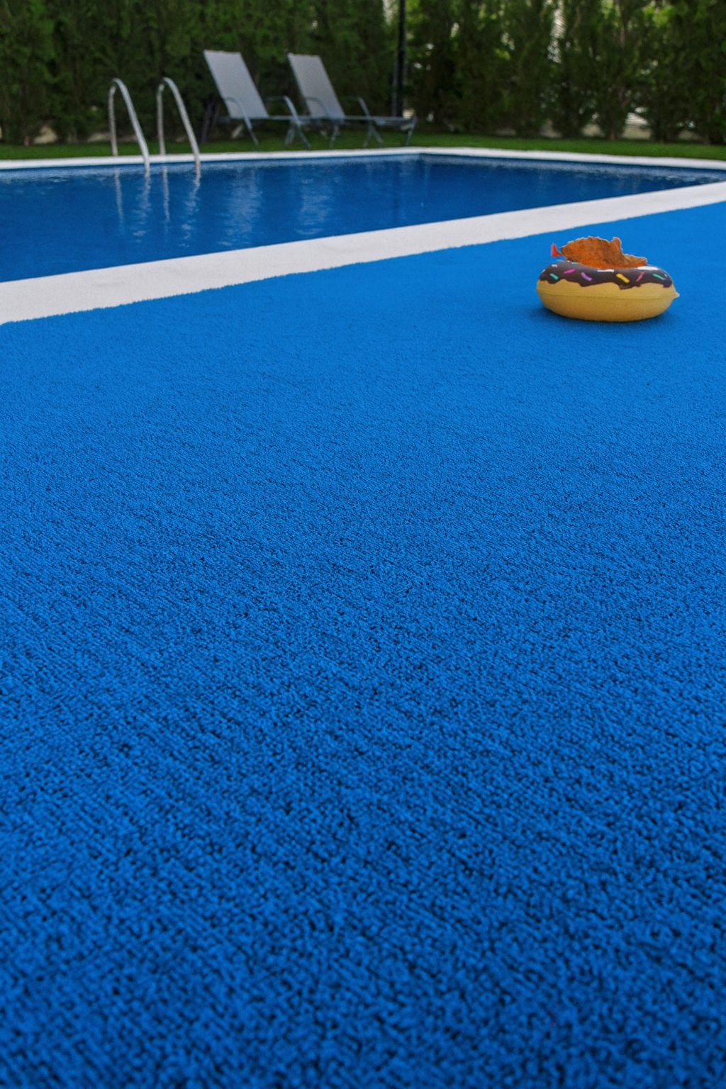 gazon artificial turcoaz decorativ pentru piscina terasa si gradina